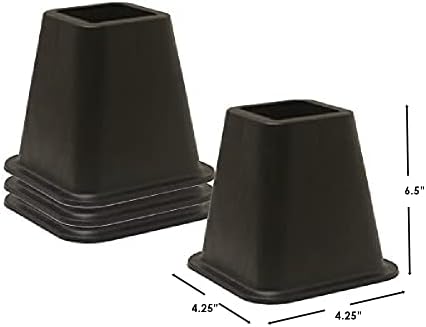 Home Basics 4-Piece Bed Riser Set