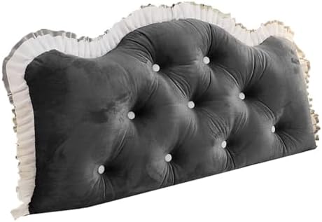Wedge Pillow with Crystal Velvet Cover