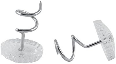 Hilitand 50-Piece Clear Head Twist Pins for Upholstery Bed Skirt Slipcovers