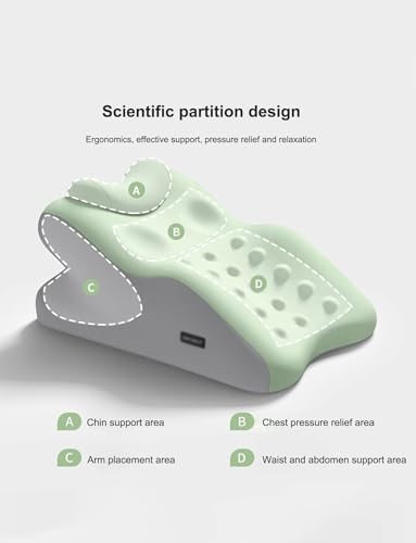 Head Shoulder Support Pillow for Face Down Reading Comfort