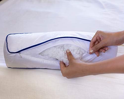 NaturesGuest Adjustable Cervical Neck Roll Bolster Pillow for Better Sleep