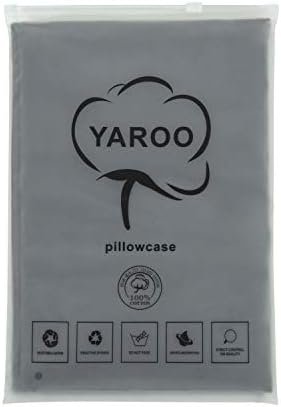 YAROO 21x72 Dark Gray Body Pillow Cover