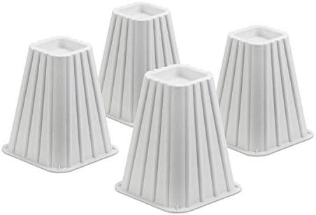Stackable Bed Risers by Honey-Can-Do White 4-Pack