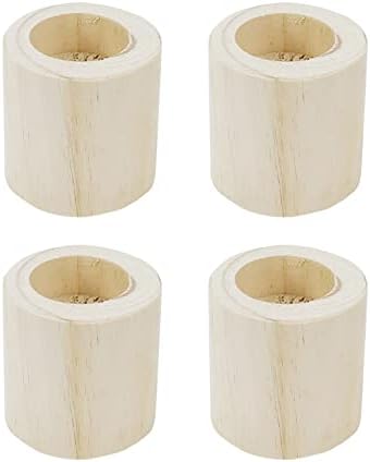 TSnAmay4Pcs Cylinder Solid Wood Bed Risers Increase Height 2 for Sofa Couch Chair Table