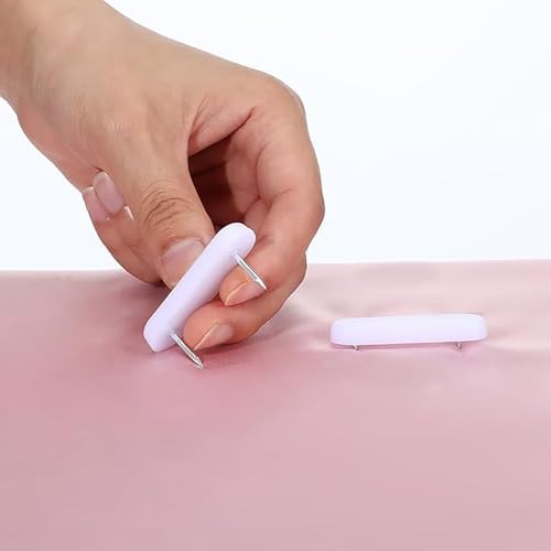 Bxian 30PCS 50x15x6mm White Bed Skirt Fixing Pins