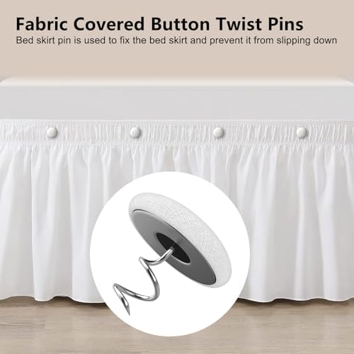 AHAILUOO Soft Twist Pins - 8 Colors - Secure Sofa Armrest Bed Skirt Covers