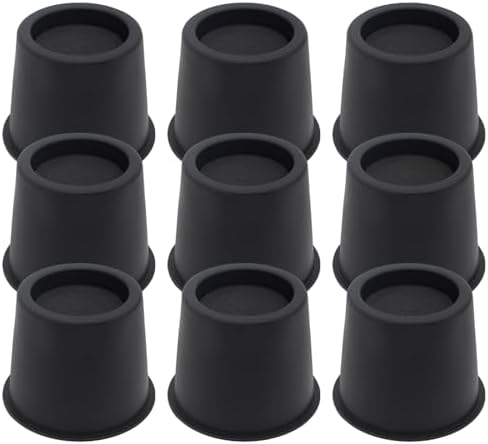 HANIHUA 9 Pack Bed Risers - 4 Heavy Duty for Sofa Bed Desk 3600 lbs Capacity Anti-Slip