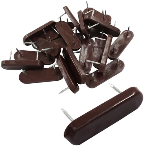 20pcs Bed Skirt Pins Brown Plastic Bed Skirt Holder for Furniture