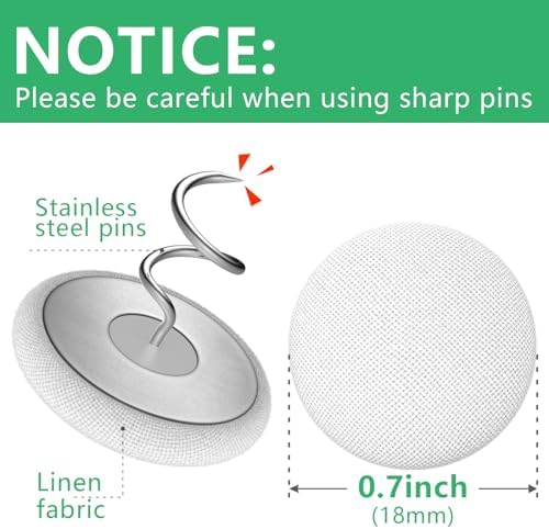 MAICOBI Bed Skirt Pin - linen wrapped twist pin for bed sofa upholstered furniture