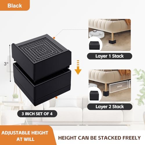 Admiral Bed Risers 15-6 inch Set