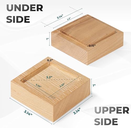 Adjustable Bed Risers Set of 8 - 1 Inch to 4 Inch Height