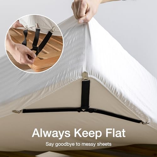 Jellymoni Bed Sheet Straps Easy to Install Durable Fasteners for a Cozy Sleep