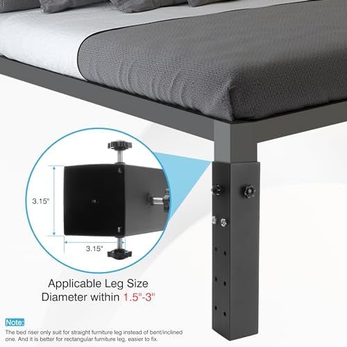 IRONWALLS Dorm Bed Risers Heavy Duty 4 Pack