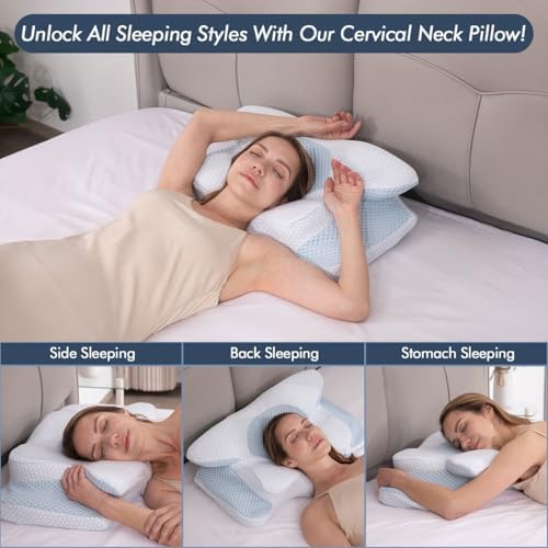 Neck Cervical Pillow for Pain Relief Ergonomic Support
