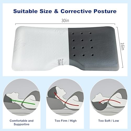 MLILY Side Sleeper Pillow for Neck Pain Relief