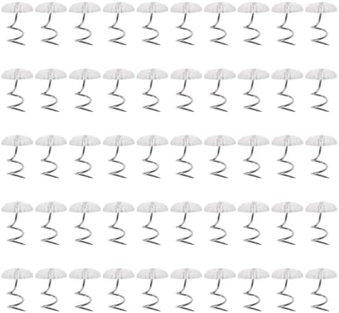 50 Pcs Transparent Head Twist Pins for Upholstery Repair