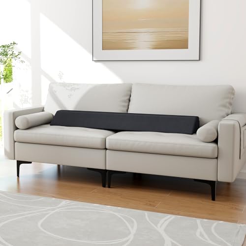 Giantex Full Size Bed Wedge Pillow for Gap Filler Headboard and Mattress Support Grey