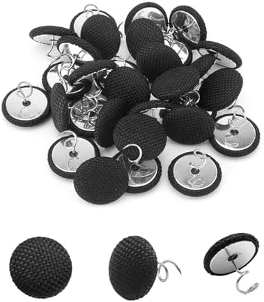 30pcs Linen Head Twist Pins for Bed Skirts and Upholstery