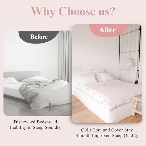 Comfortable duvet clips for bed safety and style