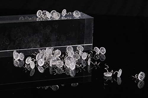 Mini Skater 100 Pcs Clear Head Twist Pins for Furniture Bed Skirt Upholstery