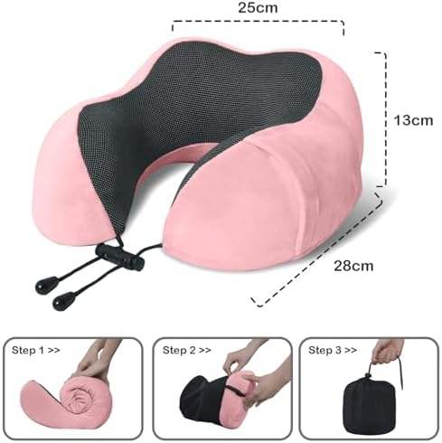 Discover the Elvodosia Ergonomic Memory Foam Travel Pillow for Safe Neck and Head Comfort