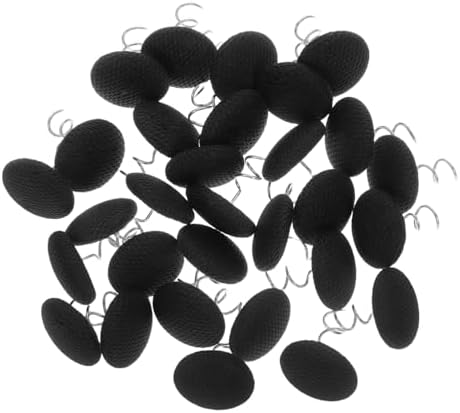 Stainless Steel Bed Skirt Pins VALICLUD 30-Piece Set with Fabric Cover Black Reliable Fastening