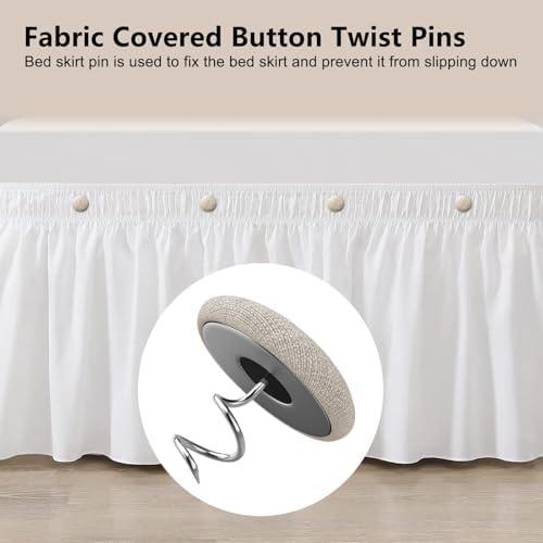 Linen Fabric Twist Pins 8 Colors - Bed Skirt Upholstery Pins