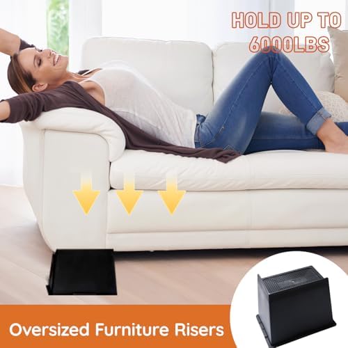 Sturdy Bed Risers for Extra Support