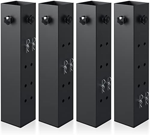 IREN introducer 4 Pack Super Heavy Carbon Steel Bed Risers Adjustable to 325181112 inches