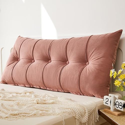TESICA Headboard Pillow - Rectangle Bedding for Reading Relaxation