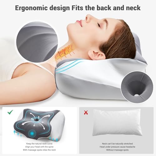 Puredown Cervical Neck Pillow for Pain Relief