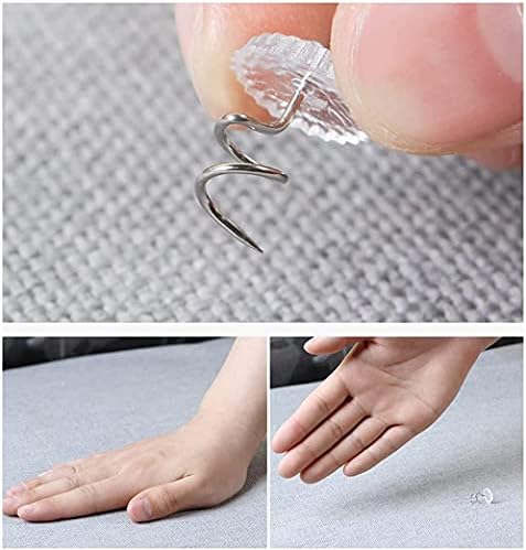 30 Pcs Transparent Head Spiral Needle Bed Skirt Fastening Accessories