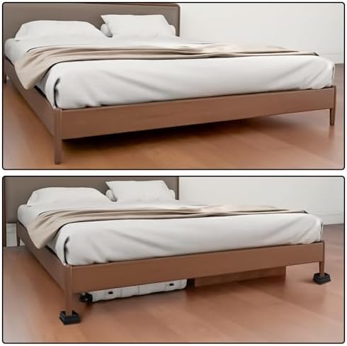 Adjust Your Bed - Stackable Elevation Risers with 4 Positions for Sofa Chair Tables 1-inch Adjustment