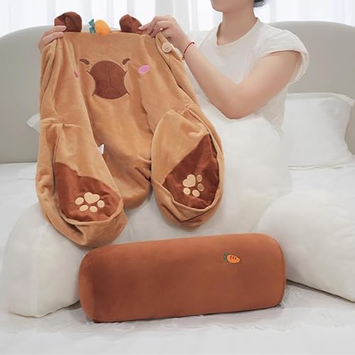 Cute Capybara Reading Pillow Bed Rest Pillow