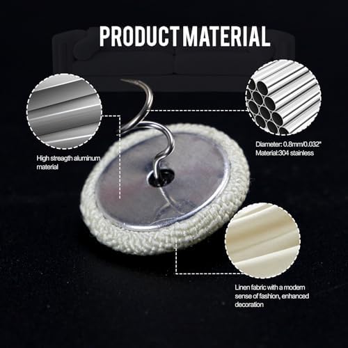 25 Pcs 08 Bed Skirt Pins with Flax Cover