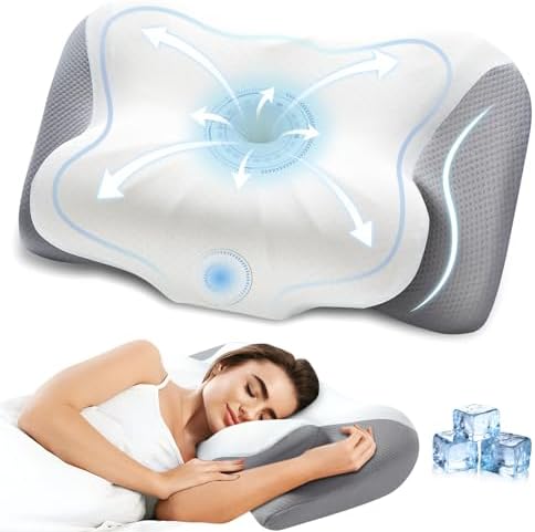 ComRola Memory Foam Neck Pillow for Pain Relief and Comfort