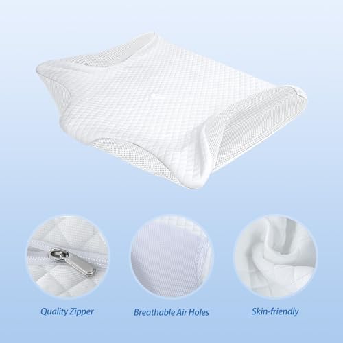 HOMCA Neck Pillow Cover - Hypoallergenic Orthopedic Pillow Case