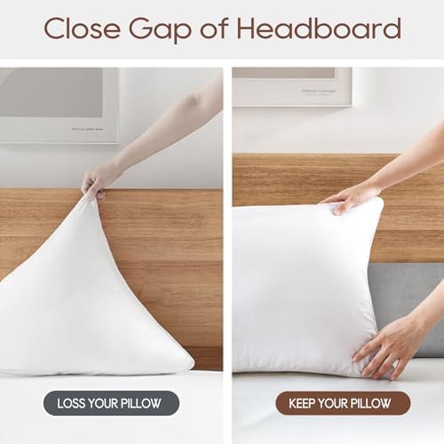 Gap-Closing Bed Pillow for Headboard