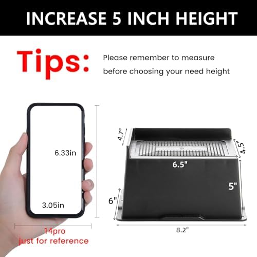 Heavy-Duty Bed risers 5-inch lift for Sofa couch more