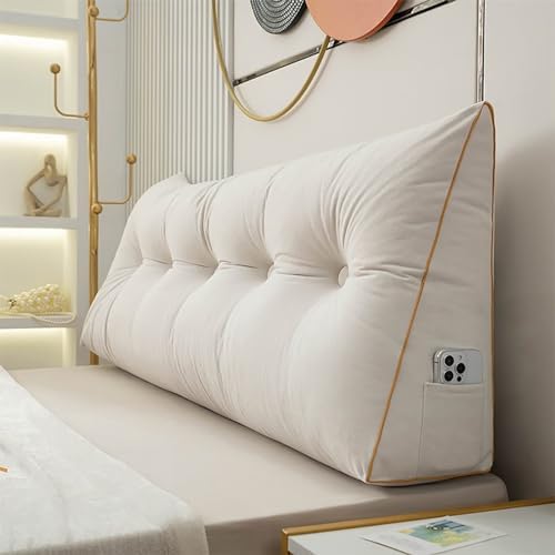 Hyper-Comfortable Wedge Pillow for Reading Support Easy to Clean Multiple Uses