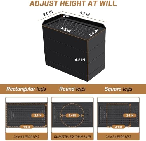 Durable Bed Risers for Easy Downsizing