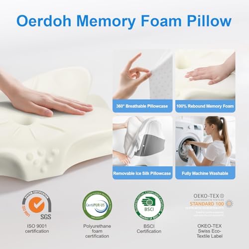 OerdohDreamers Relief Pillow for Neck Pain Relief