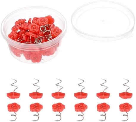 Precious Red Color Upholstery Twist Pins