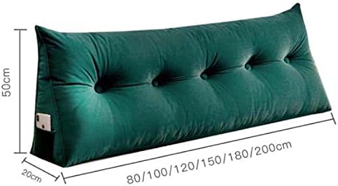 Velvet Headboard Wedge Pillow for Reading Bed Rest