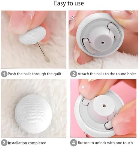 Durable Reusable Duvet Clips with Storage