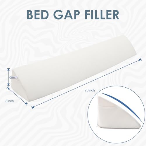 AIKKYS Bed Wedge Pillow King Size Gap-Filler for Mattress and Headboard