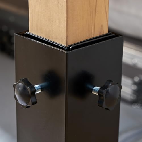 DormCo Suprima Bed Risers - Black Carbon Steel Bed Risers