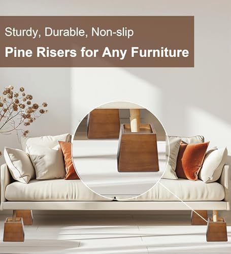 Lufia 4-Piece Bed Risers