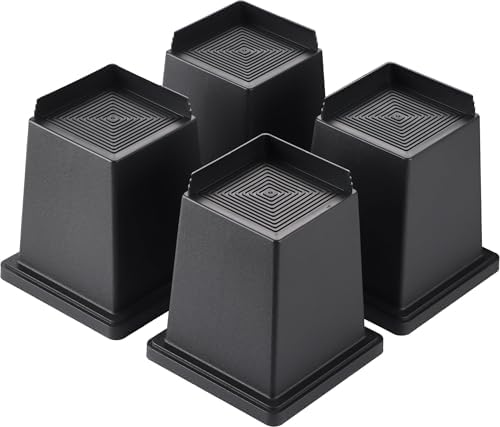 MONTIHOLD Bed Risers 6-Inch Set of 4 Heavy Duty