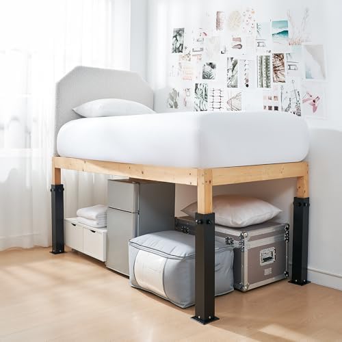 DormCo Suprima Bed Risers - Black Carbon Steel Bed Risers